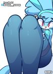  &lt;3 animated anthro blue_body blue_fur bunny_costume butt clothing costume diives easter feet female fur golden_monkey haplorhine hi_res holidays legwear mammal monkey primate shiliu_(diives) tights xingzuo_temple 