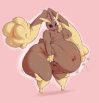  anthro blush breasts female hi_res lopunny nintendo nipples nude overweight pok&eacute;mon pok&eacute;mon_(species) sirmasterdufel small_breasts solo thick_thighs video_games wide_hips 