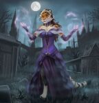  anthro detailed_background felid female full_moon grave hasbro lemurlemurovich liliana_vess magic magic:_the_gathering mammal moon pantherine solo tagme tiger wizards_of_the_coast 