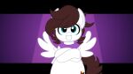  16:9 animated ankha_zone blue_eyes cutie_mark equid equine fan_character flapping_wings hasbro mammal meme my_little_pony pegasus saveraedae scarf short_playtime smile solo widescreen wings 