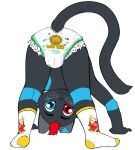  alpha_channel anthro butt clothing diaper domestic_cat felid feline felis footwear fur heterochromia hi_res looking_at_viewer male mammal presenting rockonvelzmor simple_background socks solo transparent_background 