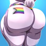  absurd_res anthro big_butt butt canon15 clothing digital_media_(artwork) hi_res huge_butt lagomorph leporid lgbt_pride male mammal pride_color_clothing pride_color_underwear pride_colors rabbit rainbow_flag rainbow_pride_flag rainbow_symbol raised_tail simple_background solo themadrabbit thong underwear 