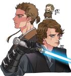  anakin_skywalker blue_lightsaber dual_persona facial_hair highres jedi multiple_boys mustache obi-wan_kenobi pensan scar scar_across_eye simple_background star_wars star_wars:_attack_of_the_clones star_wars:_revenge_of_the_sith white_background 