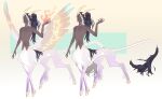  adopt centaur cervid cervid_taur digital_media_(artwork) edenling edentaur equid equid_taur faun hair hi_res hooves human humanoid_taur hybrid male mammal mammal_taur satyr simple_background smooshkin solo taur unitaur wings 