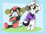  animal_crossing anthro canid canine canis cherry_(animal_crossing) clothing costume dalmatian disguise domestic_dog duo fart fart_fetish fart_in_mouth female funnel_in_ass gas_mask male male/female mammal mask masking nintendo portia_(animal_crossing) skinsuit skunkphunk tight_clothing video_games 