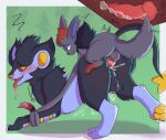  afluffyball anal bodily_fluids cum cum_inside duo eeveelution feral genital_fluids hi_res luxray male male/male nintendo pok&eacute;mon pok&eacute;mon_(species) sylveon tad_(thataveragedude) video_games zoro_(zoroak) zorua 