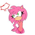 amy_rose anthro blush breasts buttermoth clothing eulipotyphlan female green_eyes hedgehog hi_res mammal nightgown nipples sega solo sonic_the_hedgehog_(series) translucent translucent_clothing 
