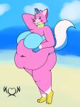  anthro big_breasts big_butt breasts butt clothing female hi_res huge_breasts huge_butt morbidly_obese nekonishin obese overweight overweight_female solo the_lego_movie thick_thighs tight_clothing unikitty 