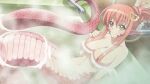  1girl artist_request bathing bathtub blush breasts eyebrows_visible_through_hair game_cg hair_between_eyes hair_censor hair_ornament hairclip lamia large_breasts long_hair looking_at_viewer miia_(monster_musume) monster_girl monster_musume_no_iru_nichijou monster_musume_no_iru_nichijou_online nude official_art partially_submerged pointy_ears red_hair scales slit_pupils smile solo steam very_long_hair yellow_eyes 