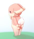  absurd_res anus audino blush butt female genitals hi_res looking_at_viewer multicolored_body nintendo pink_body pink_eyes pok&eacute;mon pok&eacute;mon_(species) pussy simple_background solo spread_anus spreading two_tone_body video_games white_background zwishi 