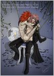  2boys anal axel boots cloak clothed_on_nude cmnm cum_in_ass cum_in_boy cum_inside erection kingdom_hearts legs_held_open male marluxia penis penis_in_male_anus pink_hair precum red_hair scar tentacles_on_male torn_clothes undressing unzipped yaoi 
