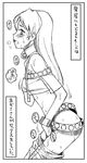  a1 cosmic_&amp;_funny_(idolmaster) flat_chest greyscale idolmaster idolmaster_(classic) idolmaster_1 kisaragi_chihaya masturbation monochrome solo translated 