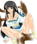  anal artist_request censored gangbang gensou_suikoden gensou_suikoden_i gensou_suikoden_ii group_sex long_sleeves lowres mosaic_censoring multiple_penises oral penis sex solo_focus straddling topless vaginal viki_(suikoden) 