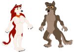  absurd_res anthro balto balto_(film) breasts canid canine canis darkbolt domestic_dog duo female fur grey_body grey_fur hi_res jenna_(balto) light_body light_fur male mammal nude red_body red_fur scarf universal_studios wolf yellow_eyes 