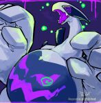  ambiguous_gender anthro belly duo ghost hi_res hypnosis legendary_pok&eacute;mon lugia mind_control nintendo open_mouth po_chf pok&eacute;mon pok&eacute;mon_(species) simple_background spiral_eyes spirit spiritomb video_games 