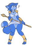  2022 4_toes 5_fingers ?! accessory anthro armor biped black_nose blue_arms blue_body blue_claws blue_countershading blue_ears blue_face blue_feet blue_fur blue_hair blue_hands blue_inner_ear blue_legs blue_tail bottomwear bracers breasts canid canine circlet claws cleavage closed_frown clothed clothing collarbone countershade_face countershade_legs countershade_torso countershading dark_nose digital_media_(artwork) dipstick_tail eyebrow_through_hair eyebrows featureless_crotch feet female fingers fox frown full-length_portrait fully_clothed fur furgonomics grey_bottomwear grey_clothing grey_skirt hair hair_between_eyes hi_res holding_object holding_staff humanoid_hands jewelry kazuhiro kemono krystal mammal markings medium_breasts miniskirt monotone_bottomwear monotone_clothing monotone_eyes monotone_nose mouth_closed neck_ring necklace nintendo no_pupils no_underwear portrait ring short_hair shoulder_pads simple_background skirt snout solo staff standing star_fox tail_accessory tail_jewelry tail_markings tail_ring teal_eyes toe_claws toes translucent translucent_hair video_games wavy_mouth white_background yellow_jewelry 