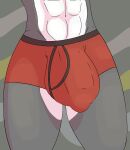  abs anthro balls big_balls big_penis bulge clothed clothing genitals hi_res huge_penis hyper hyper_genitalia hyper_penis jazz_(stareostar) lagomorph leporid male mammal muscular muscular_male partially_clothed penis rabbit stareostar underwear 