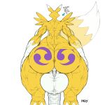  1:1 anthro back_boob backsack balls bandai_namco big_balls big_breasts big_butt big_penis breasts butt canid colored_sketch digimon digimon_(species) genitals gynomorph hi_res huge_balls huge_breasts huge_butt huge_penis hyper hyper_genitalia hyper_hips hyper_penis indynd intersex mammal muscular muscular_anthro muscular_gynomorph muscular_intersex muscular_thighs penis raised_tail rear_view renamon sketch solo symmetry thick_thighs translucent_tail wide_hips 