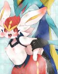  &lt;3 &lt;3_eyes 5_fingers ahegao ambiguous_penetration anthro anthro_on_anthro anthro_penetrated anthro_penetrating anthro_penetrating_anthro bathroom blush bodily_fluids cinderace cum cum_inside duo ear_blush female female_penetrated fingers from_behind_position fur genital_fluids gigantamax_inteleon gigantamax_pok&eacute;mon hi_res lagomorph leporid looking_pleasured male male/female male_penetrating male_penetrating_female mammal multicolored_body multicolored_fur nintendo nipples penetration pink_nipples pok&eacute;mon pok&eacute;mon_(species) prrrrrrmine reptile scalie sex video_games white_body white_fur 