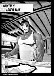  anthro ceiling clothing cody_(falcon_mccooper) cover cover_art cover_page dialogue english_text equid equine eyewear falcon_mccooper fire_hydrant garage greyscale holding_object horse jewelry male mammal monochrome muscular muscular_anthro muscular_male necklace pencil_(object) plant protective ruler shelf shirt solo tank_top tape_measure text topwear tree url 