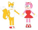  absurd_res amy_rose anthro archie_comics blue_eyes boots canid canine clothing darkbolt dress duo eulipotyphlan female footwear fox fur gloves green_eyes handwear hedgehog hi_res male mammal miles_prower multi_tail nude pink_body pink_fur sega sonic_the_hedgehog_(archie) sonic_the_hedgehog_(comics) sonic_the_hedgehog_(series) white_body white_fur yellow_body yellow_fur 