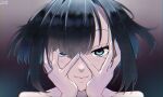  black_hair hands_on_own_face highres non-web_source yuu_naay 