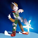  eyewear fox_mccloud glasses growth gun hi_res human mammal nintendo ranged_weapon star_fox tail_growth transformation trevor-fox video_games weapon 