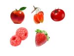  apple food food_focus food_request fruit komota_(kanyou_shoujo) original raspberry simple_background still_life strawberry tomato white_background 