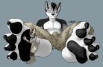  aeris_roivas anthro barefoot bulge clothed clothing duo erection erection_under_clothing feet female foot_fetish icarozilla itsthatoneguy larger_male male male/female pawpads rubbing_feet size_difference smaller_female soles submissive submissive_female toes 