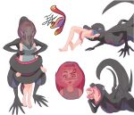  anthro barefoot barefoot_prey duo feet felixjojoestar female female_prey foot_fetish forced hi_res human human_prey klara_(pok&eacute;mon) mammal nintendo oral_vore pok&eacute;mon pok&eacute;mon_(species) pokemon_pred pokemon_predator salazzle trainer_prey unwilling_prey unwilling_vore video_games vore 