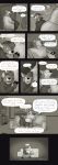  2022 absurd_res anthro belly big_belly blush canid canine canis cervid clothing comic english_text furniture hi_res josiah_(themuffinly) male mammal samuel_(themuffinly) sofa text themuffinly undressing vore wolf 