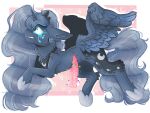  blue_body blue_fur blue_hair blue_tail bodily_fluids candy_gore crying ears_down equid equine feathered_wings feathers feral friendship_is_magic fur gore hair horn inner_ear_fluff long_hair long_tail mammal my_little_pony organs pivoted_ears princess_luna_(mlp) solo stinkygooby tears tuft winged_unicorn wings 