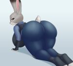  anthro big_breasts big_butt breasts butt disney female huge_breasts huge_butt judy_hopps lagomorph leporid mammal r-rova rabbit solo thick_thighs wide_hips zootopia 