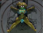  3d_(artwork) animatronic anthro areola avian bdsm big_breasts bird bodily_fluids breasts chain chained chica_(cally3d) chica_(fnaf) chicken digital_media_(artwork) electricity electrostimulation feathers female five_nights_at_freddy&#039;s fredina&#039;s_nightclub galliform gallus_(genus) genital_fluids genitals hi_res humanoid lactating looking_pleasured machine milk nipples nude open_mouth phasianid pussy pussy_juice robot scottgames silver2299 solo thick_thighs torogao torture video_games wire yellow_body 