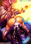  anthro daybreaker_(mlp) ero-bee female female/female friendship_is_magic hasbro herm hi_res intersex intersex/intersex my_little_pony nightmare_moon_(mlp) 