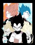  5boys absurdres anger_vein angry aqua_eyes arm_at_side armor black_bodysuit black_eyes black_hair blue_hair bodysuit border clenched_hand clenched_teeth dragon_ball dragon_ball_super dragon_ball_z electricity expressionless fenyon frown gloves grey_eyes hand_up highres looking_afar looking_at_viewer looking_down lower_teeth majin_vegeta male_focus multiple_boys multiple_persona muscular muscular_male open_mouth outline profile red_hair saiyan_armor scratches screaming serious smirk spiked_hair super_saiyan super_saiyan_1 super_saiyan_2 super_saiyan_blue super_saiyan_god teeth twitter_username upper_body upper_teeth variations vegeta veins veiny_arms white_border white_gloves white_outline widow&#039;s_peak 