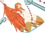  arms_above_head avian bdsm bound breasts european_mythology feathers female gag gagged greek_mythology harpy humanoid monster_girl_(genre) mythological_avian mythology small_breasts solo talons wight-troox wings 