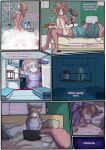  2020 anthro biped comic detailed_background dialogue english_text female fur gem_(babystar) hair hi_res lying sitting solo standing text toddlergirl 