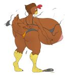  2017 alpha_channel anthro areola avian beak big_breasts big_nipples bikini biped bird breast_expansion breasts brown_eyes chicken clothing expansion female galliform gallus_(genus) hi_res holding_breast huge_breasts hyper hyper_breasts limitedvision nipples open_beak open_mouth outline phasianid rhode_island_red ruthie_(grimmagent) simple_background solo sun_lotion swimwear torn_clothing transparent_background white_outline 