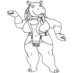  anthro big_breasts breasts chubby_female clothing common_hippopotamus deity egyptian egyptian_clothing egyptian_mythology female fertility_idol hippopotamid humanoid male male/female mammal marvel middle_eastern_mythology moon_knight mythology papriko slightly_chubby solo taweret tueris unfinished 