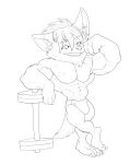  2022 4_toes abs absurd_res alternate_version_at_source anthro barbell barefoot biceps big_abs big_biceps big_brachioradialis big_extensor_carpi big_flexor_carpi big_head big_muscles big_pecs big_quads big_triceps black_and_white brachioradialis bristol canid canine cheek_tuft chin_tuft claws clothed clothed_anthro clothed_male clothing digital_drawing_(artwork) digital_media_(artwork) dj_(djdarkfox) ear_tuft extensor_carpi eyebrow_through_hair eyebrows facial_tuft feet flexing flexing_bicep flexing_brachioradialis flexor_carpi fox front_view full-length_portrait grin gums hair happy hi_res huge_biceps huge_brachioradialis huge_flexor_carpi huge_muscles huge_pecs huge_triceps inner_ear_fluff male male_anthro mammal manly monochrome muscular muscular_anthro muscular_male navel obliques open_mouth open_smile pecs plantigrade portrait pose quads serratus short short_anthro short_male simple_background skimpy smile solo speedo speedo_only standing swimwear tail_tuft toes topless topless_anthro topless_male translucent translucent_hair triceps tuft v-cut white_background 