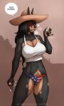  anthro bottle canid canine canis clothing conditional_dnp dobermann domestic_dog female hat headgear headwear hi_res hilde_(jay_naylor) jay_naylor mammal nipple_outline panties pinscher solo tequila topwear underwear vulgar 