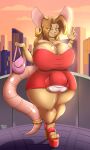  absurd_res anthro busty_boy girly hi_res high_heels mammal mouse murid murine nipples rodent solo tatemil 