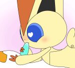  &lt;3 2022 animated big_ears black_nose blue_eyes blue_sclera blush duo fellatio female fur genitals hi_res legendary_pok&eacute;mon male male/female mammal naughtypoi nintendo oral penile penis poipole pok&eacute;mon pok&eacute;mon_(species) sex ultra_beast victini video_games white_body wings yellow_body yellow_fur 