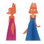  anthro canid canine clothed clothing diane_foxington dreamworks dress eyes_closed female fox hi_res jewelry mammal necklace spitzbub the_bad_guys 