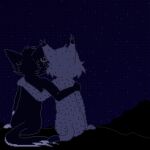  animated anthro digital_media_(artwork) domestic_cat duo ear_piercing ear_ring felid feline felis gfcwfzkm hand_on_shoulder inner_ear_fluff kissing kodigozoot lynx male male/male mammal markings night night_sky piercing pixel_(artwork) pixel_animation romantic romantic_couple shooting_star sky spots spotted_body star starry_sky tail_markings tuft 