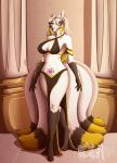  anthro big_breasts breasts canid canine clothed clothing curvy_figure elegant female fox fox_spirit glowing glowing_eyes hair hi_res hourglass_figure long_hair mammal mature_female midriff mother noelleneko parent purple_eyes royalty seishin_yukiyama solo wide_hips womb_tattoo 