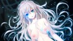  1girl :d bangs blue_eyes breasts collarbone completely_nude dead_aegis dutch_angle eyebrows_visible_through_hair floating_hair game_cg hair_between_eyes ilyusha_petrovna long_hair looking_at_viewer medium_breasts nipples non-web_source nude smile solo ueda_metawo upper_body very_long_hair white_hair 