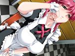  boin breasts cum facial game_cg happoubi_jin huge_breasts iihara_nao maid solo 