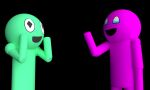  3d_(artwork) ambiguous_gender amoeba amoeba_(organism) anthro black_background digital_media_(artwork) duo earraid earraid_wtf gesture happy humanoid looking_at_another not_furry open_mouth simple_background smile toaraid waving widescreen 